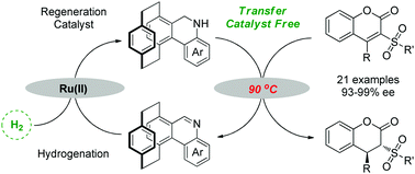 Graphical abstract: Transfer-catalyst-free biomimetic asymmetric reduction of 3-sulfonyl coumarins with a regenerable NAD(P)H model