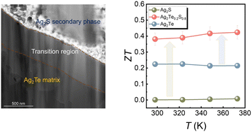 Graphical abstract: Solvothermally optimizing Ag2Te/Ag2S composites with high thermoelectric performance and plasticity