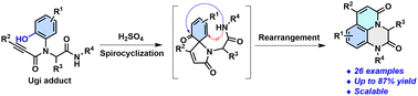Graphical abstract: Regioselective construction of pyrido[1,2,3-de]quinoxaline-2,5-diones through acid-mediated post-Ugi rearrangements