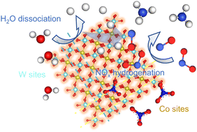 Graphical abstract: CoWO4 nanoparticles with dual active sites for highly efficient ammonia synthesis