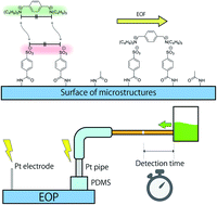 Graphical abstract: Simple chemical detection based on a surface-modified electroosmotic pump via interval immobilization