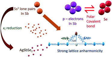 Graphical abstract: Cation disorder and bond anharmonicity synergistically boosts the thermoelectric performance of p-type AgSbSe2