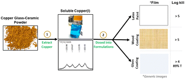 Graphical abstract: Colorless copper-containing coatings with high antimicrobial efficacy and formulation versatility