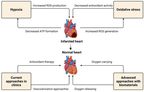 Graphical abstract: Alleviating hypoxia and oxidative stress for treatment of cardiovascular diseases: a biomaterials perspective