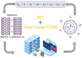 Graphical abstract: DFT simulations and fine-tuned theoretical linear solvation energy relationship (TLSER) models for predicting organic compound adsorption onto diverse boron nitride nanotubes (BNNTs)