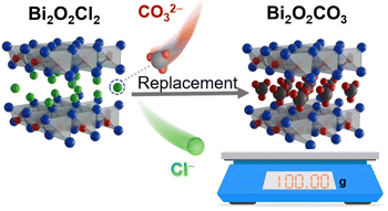 Graphical abstract: 100 Gram-scale organic-free synthesis of Bi2O2CO3 nanosheets for highly selective formate production in CO2 electroreduction