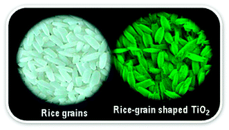 Graphical abstract: Rice grain-shaped TiO2 mesostructures by electrospinning for dye-sensitized solar cells