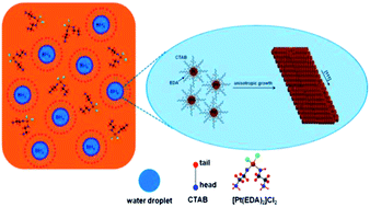 Graphical abstract: Shape control of novel platinum nanobelts
