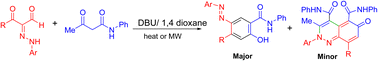 Graphical abstract: Microwave-assisted chemoselective synthesis and photophysical properties of 2-arylazo-biphenyl-4-carboxamides from hydrazonals