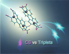 Graphical abstract: Perylene-derivative singlet exciton fission in water solution
