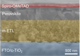 Graphical abstract: A screen-printed electron transport layer for efficient air-processed perovskite solar cells