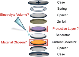 Graphical abstract: Small changes, big gains: standardizing non-electrode coin cell components in aqueous zinc battery research