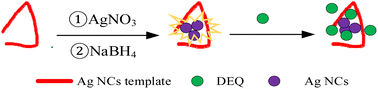 Graphical abstract: A novel fluorescent nanoprobe based on DNA silver nanoclusters for the detection of DEQ