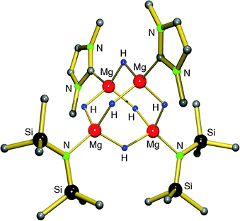 crystal structure of a tetranuclear magnesium hydride/amide