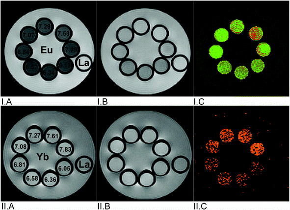 2o)( l 1)] as a diamagnetic standard and eight vials containing