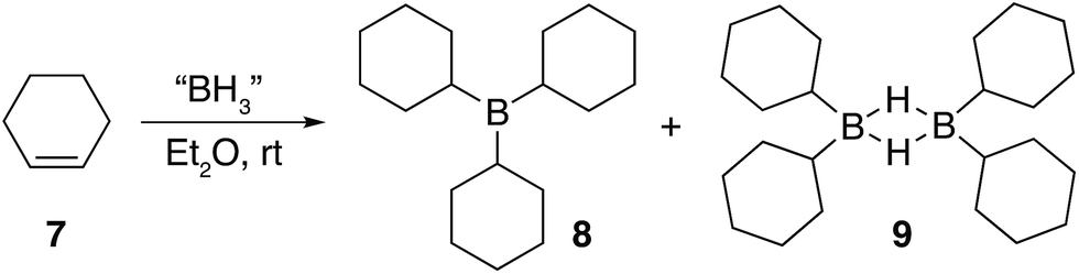 Divergence from the classical hydroboration reactivity; boron