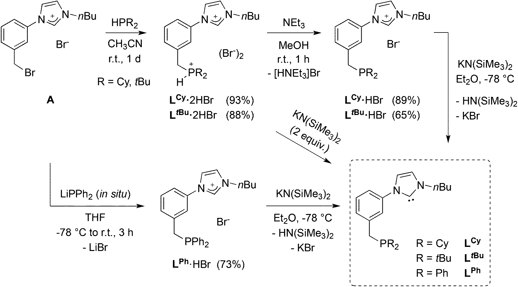 Coinage metal complexes with bridging hybrid phosphine–NHC ligands ...