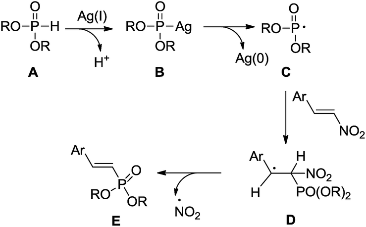 silver-catalyzed synthesis of 2-arylvinylphosphonate