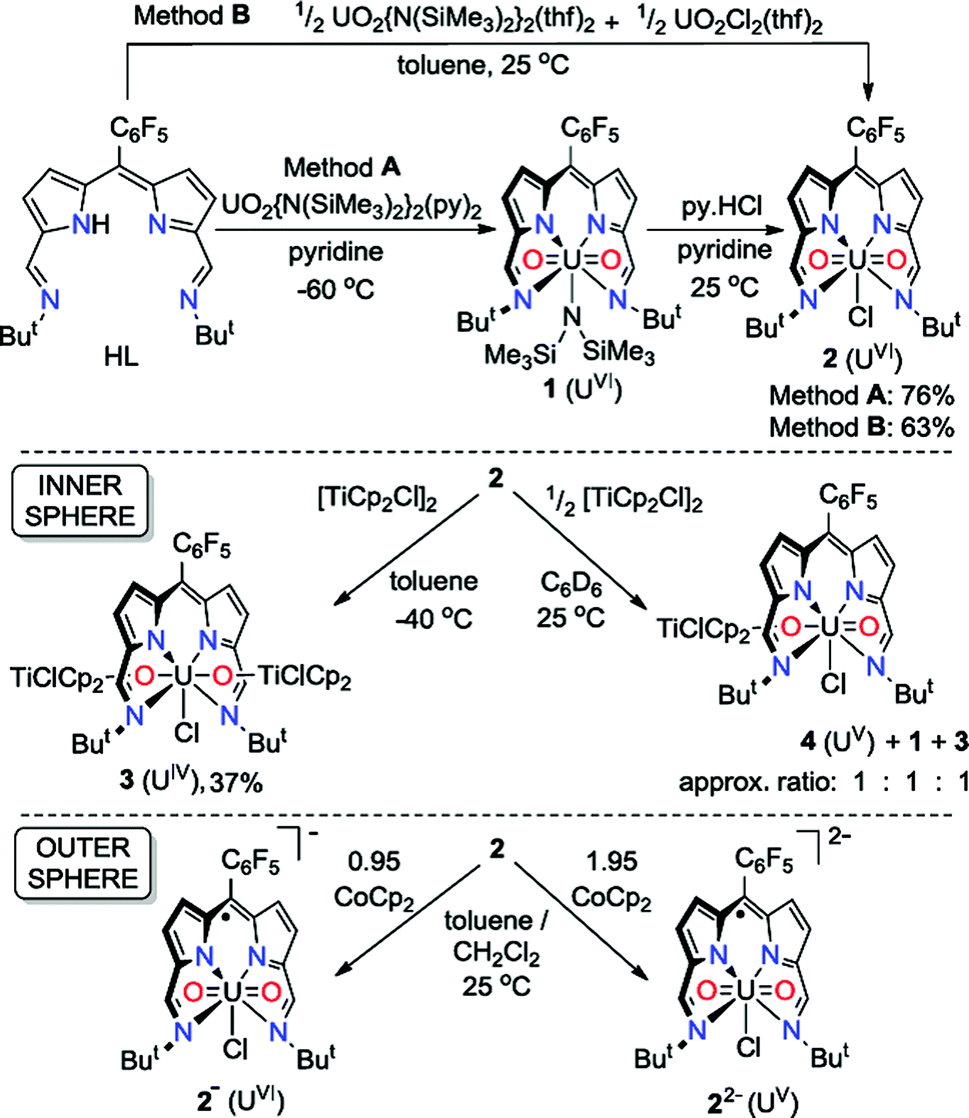 Innersphere vs. outersphere reduction of uranyl supported by a redox