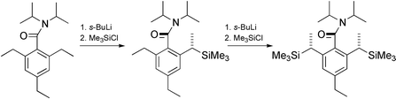 Graphical abstract: Atroposelectivity in the electrophilic substitution reactions of laterally lithiated and silylated tertiary amides