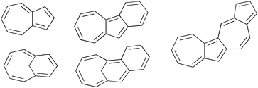 Graphical abstract: A theoretical (DFT, GIAO-NMR, NICS) study of the carbocations and oxidation dications from azulenes, homoazulene, benzazulenes, benzohomoazulenes, and the isomeric azulenoazulenes