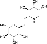 Graphical abstract: Chemoenzymatic syntheses of (−)-1-deoxymannojirimycin (DMJ) and its naturally occurring 6-O-α-l-rhamnopyranosyl glycoside