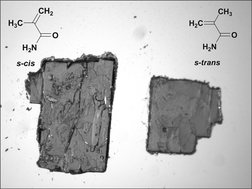Graphical abstract: Conformational polymorphism of methacrylamide