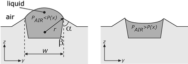 Graphical abstract: Behaviour and design considerations for continuous flow closed-open-closed liquid microchannels