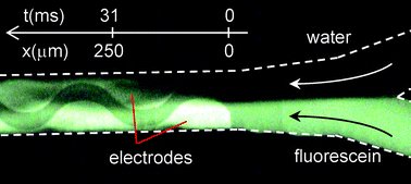 Graphical abstract: AC electroosmotic micromixer for chemical processing in a microchannel