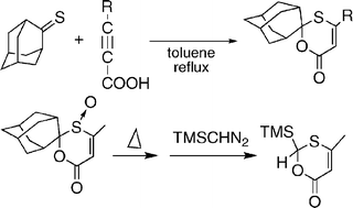 Graphical abstract: Reaction of thioketones with propiolic acids