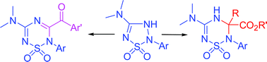 Graphical abstract: Ring expansion reactions of 4-amino-1,1-dioxo-[1,2,3,5]-thiatriazoles