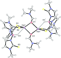 Graphical abstract: The first bona-fide sodium complex of hydrotris(methimazolyl)borate: An example of sodium exhibiting a preference for sulfur over oxygen