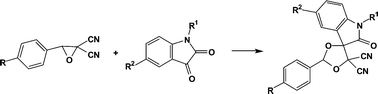 Graphical abstract: Polar [3 + 2] cycloaddition of ketones with electrophilically activated carbonyl ylides. Synthesis of spirocyclic dioxolane indolinones