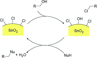 Graphical abstract: Chlorine borrowing: an efficient method for an easier use of alcohols as alkylation agents
