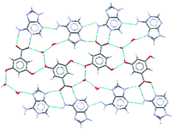 Graphical abstract: Supramolecular structures of six adenine-carboxylic acid complexes