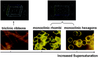 Graphical abstract: Rubrene micro-crystals from solution routes: their crystallography, morphology and optical properties