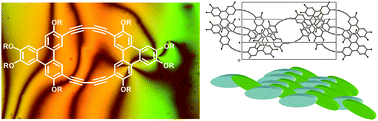 Graphical abstract: Antiaromatic twinned triphenylene discotics showing nematic phases and 2-dimensional π-overlap in the solid state