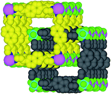 Graphical abstract: Molecular tectonics: control of interpenetration in cuboid 3-D coordination networks
