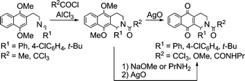 Graphical abstract: Synthesis of 1-substituted 1,2,3,4-tetrahydrobenz[g]isoquinoline-5,10-diones