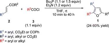 Graphical abstract: A facile approach to highly functional trisubstituted furansvia intramolecular Wittig reactions