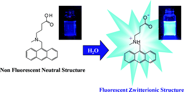Graphical abstract: Detection of water in organic solvents by photo-induced electron transfer method