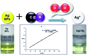 Graphical abstract: Silver nanoparticles as a cyanide colorimetric sensor in aqueous media