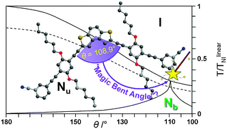 Graphical abstract: V-shaped nematogens with the “magic bent angle”
