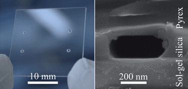 Graphical abstract: All-silica nanofluidic devices for DNA-analysis fabricated by imprint of sol–gel silica with silicon stamp