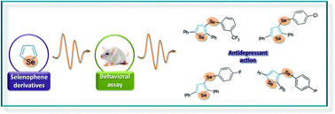 Graphical abstract: Synthesis and antidepressant-like activity of selenophenes obtained via iron(iii)–PhSeSePh-mediated cyclization of Z-selenoenynes