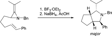 Graphical abstract: Lewis acid promoted intramolecular (3 + 2) ‘cycloadditions’ of methyleneaziridines with alkene and alkyne acceptors