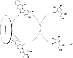 Graphical abstract: Retracted Article: Novel 8,9-dihydroxy-7-methyl-12H-benzothiazolo[2,3-b]quinazolin-12-one multiwalled carbon nanotubes paste electrode for simultaneous determination of ascorbic acid, acetaminophen and tryptophan