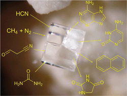Graphical abstract: Prebiotic chemistry in eutectic solutions at the water–ice matrix