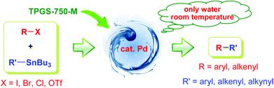 Graphical abstract: Stille couplings in water at room temperature