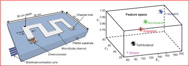 Graphical abstract: A miniature gas analyzer made by integrating a chemoresistor with a microchannel